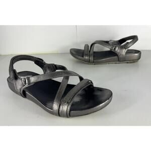 Prada Women's Leather Metallic Strap Sandals EU 39.5 - US 9 (according to Prada)